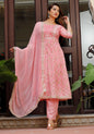 Women’s Rayon Makdi Print Kurta & Bottom Set with Cotton Dupatta – Ethnic Wear